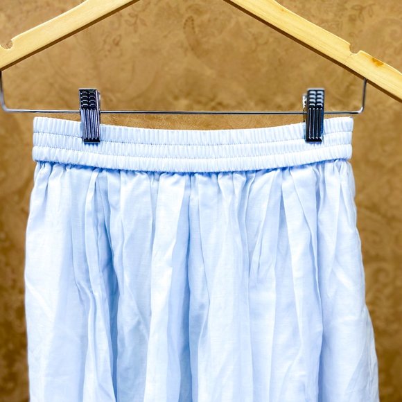 Whimsical Long A-Line Skirt H&M Women's Layered Pleated Chiffon Style - Picture 4 of 10